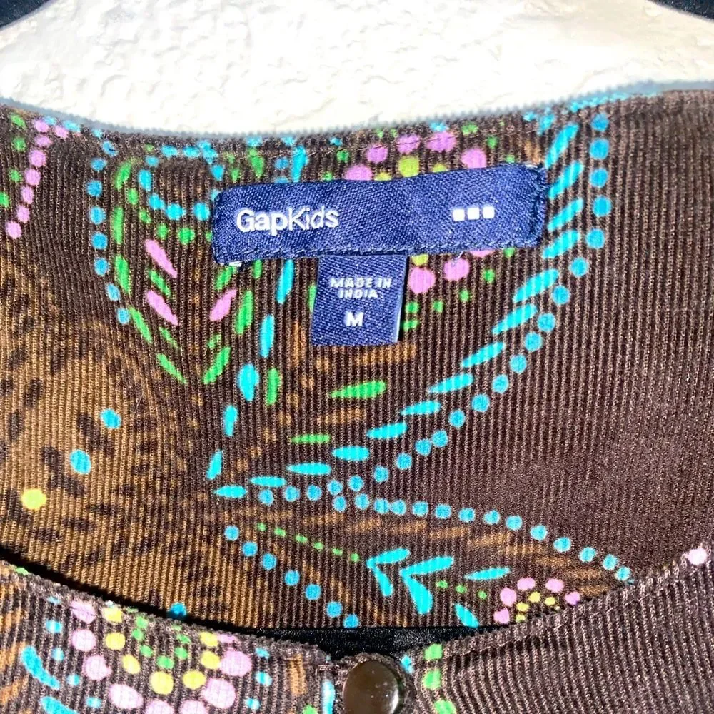 Gap Kids M Brown Floral Tunic Dress